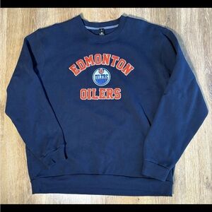 lululemon athletica Navy Edmonton Oilers Crewneck Sweatshirt